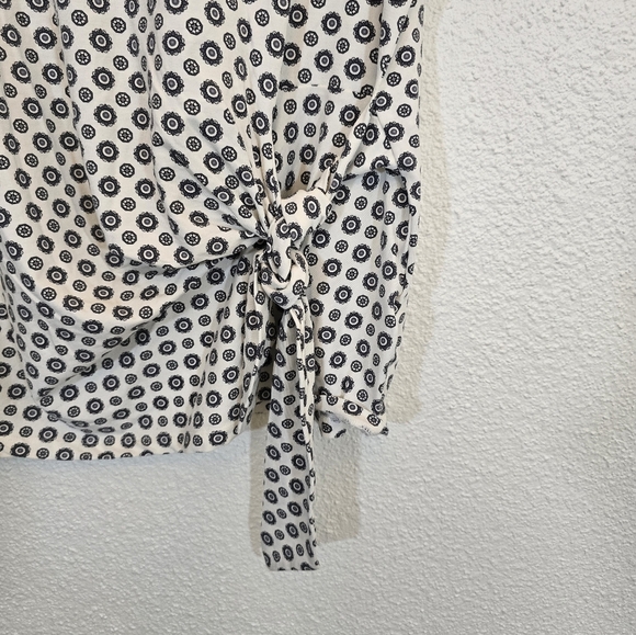 Land's End 1X Modal Blend Jersey Front Tie Top - Picture 7 of 9